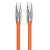 Cablu Wekome WDC-188 Wingle Series Fast Charging Cable 100W Type C to Type C [Orange]